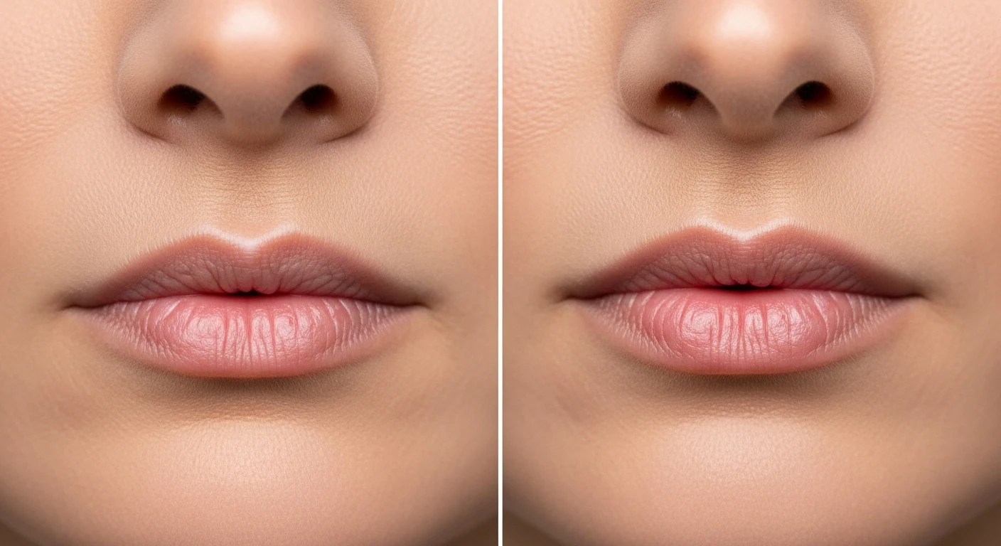 Botox lippen (lip flip) voor en na resultaat