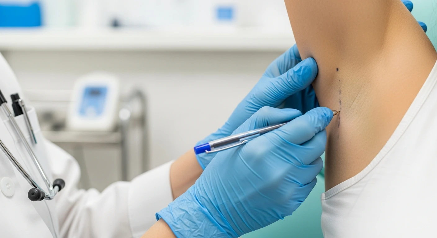 Botox tegen overmatig zweten voor en na resultaat